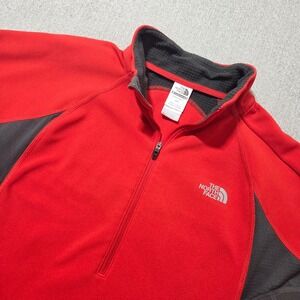 The North Face Flight Series QZip Pullover Men's M VaporWick Quick Dry Orange